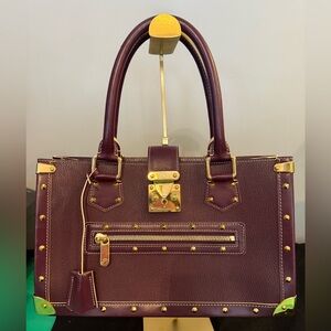 BRAND NEW, RARE Louis Vuitton Suhali Le Fabuleux Purple Handbag w/ Gold Hardware